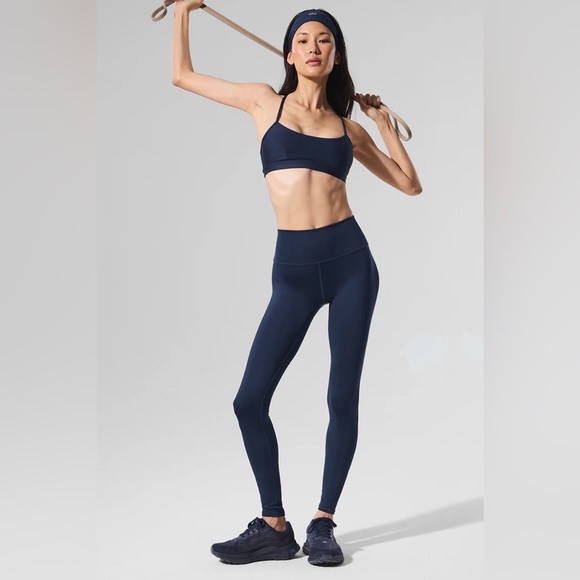Alo Yoga High-Waist Airlift Legging in Navy, Size Small - Picture 1 of 8